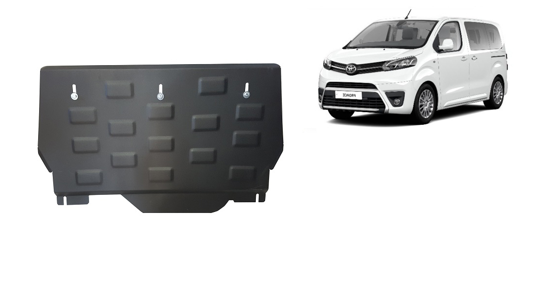 Auto Einstiegsleisten Schutz Toyota Proace Verso 2016-2024 – Carbon Fiber Black Türschweller