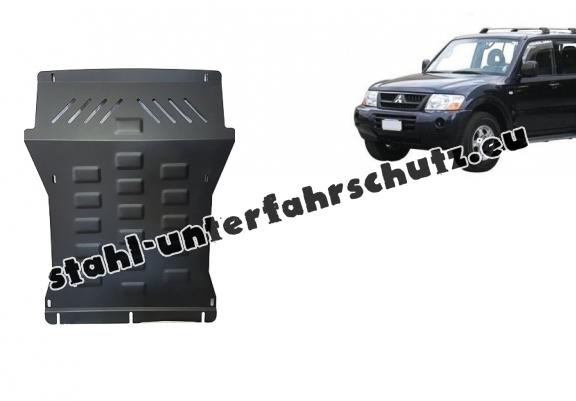 Unterfahrschutz für Motor und  kühler aus Stahl für  Mitsubishi Pajero 3 (V60, V70) Vers 2.0