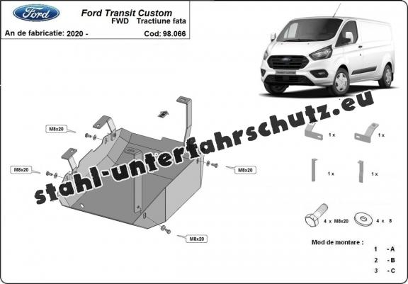 Stahlschutz für AdBluetank der Marke Ford Transit Custom