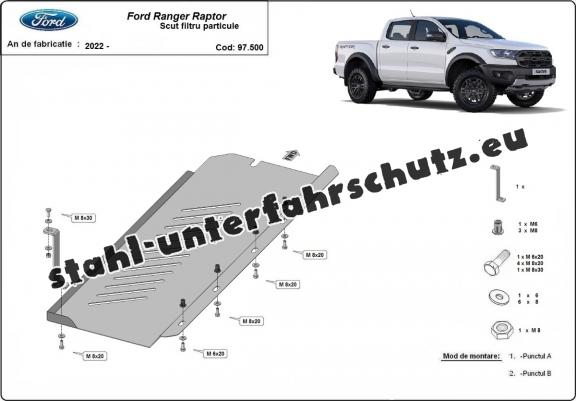 Stahlschutz für DPF der Marke Ford Ranger Raptor