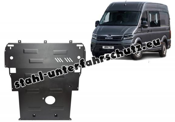 Unterfahrschutz für Motor der Man TGE