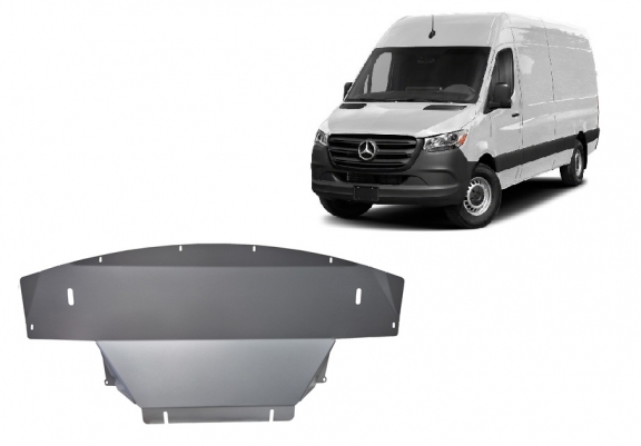 Aluminium Unterfahrschutz für Motor und Getriebe für Mercedes Sprinter 907 4x4