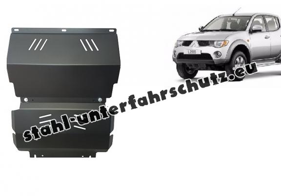 Unterfahrschutz für Motor und  kühler aus Stahl für  Mitsubishi L 200