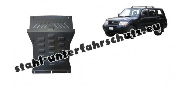 Unterfahrschutz für Motor und  kühler aus Stahl für  Mitsubishi Pajero 3 (V60, V70) Vers 2.0