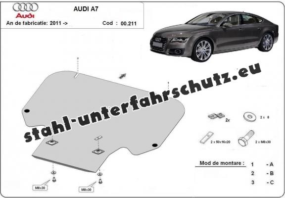Stahl Getriebe Schutz für  Audi A7
