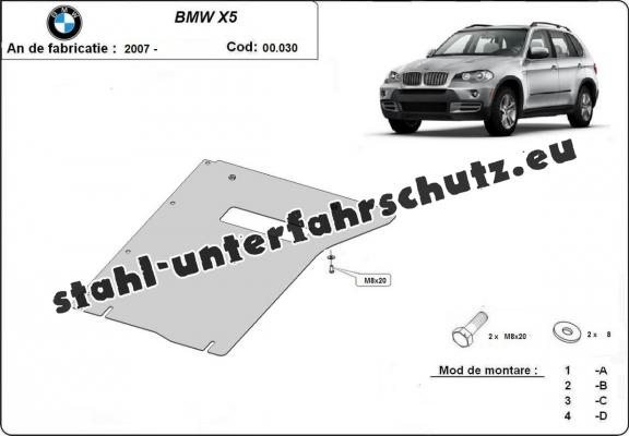 Stahl Getriebe Schutz für  BMW X5