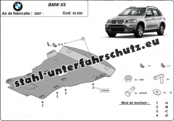 Unterfahrschutz für Motor der Marke BMW X5