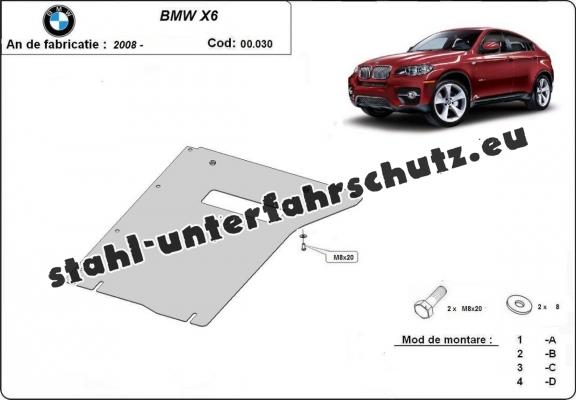 Stahl Getriebe Schutz für  BMW X6