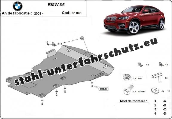 Unterfahrschutz für Motor der Marke BMW X6