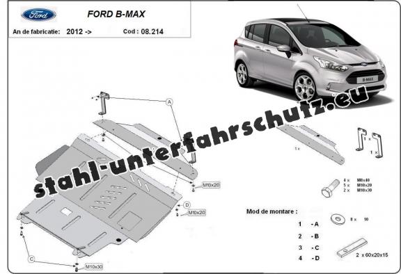Unterfahrschutz für Motor der Marke Ford B-Max