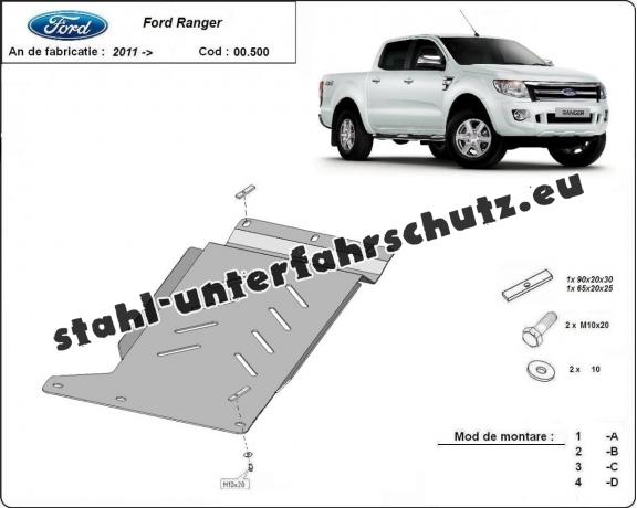 Stahl Getriebe Schutz für  Ford Ranger