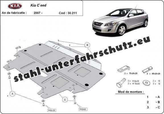 Unterfahrschutz für Motor der Marke Kia Ceed