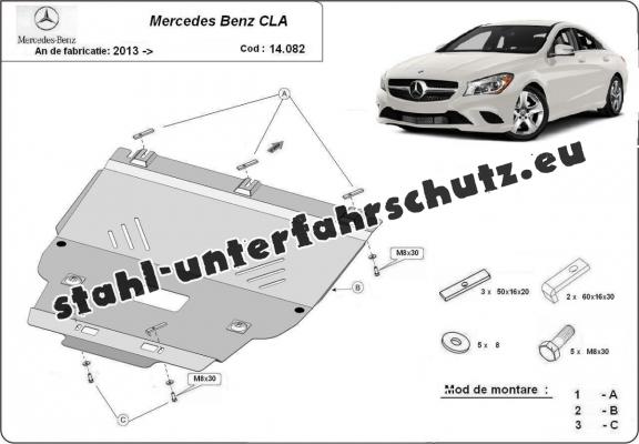 Unterfahrschutz für Motor der Marke Mercedes CLA X117