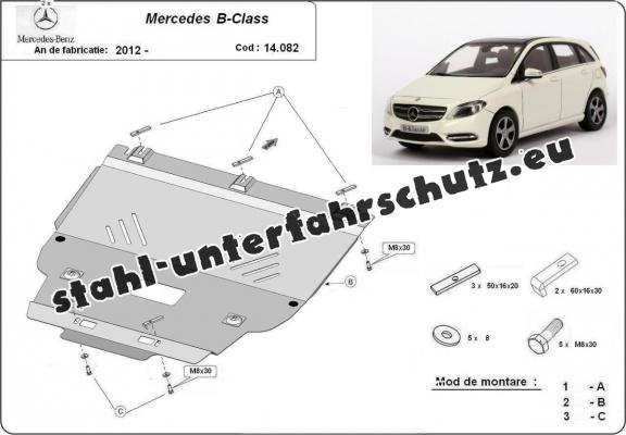 Unterfahrschutz für Motor der Marke Mercedes B-Class W246