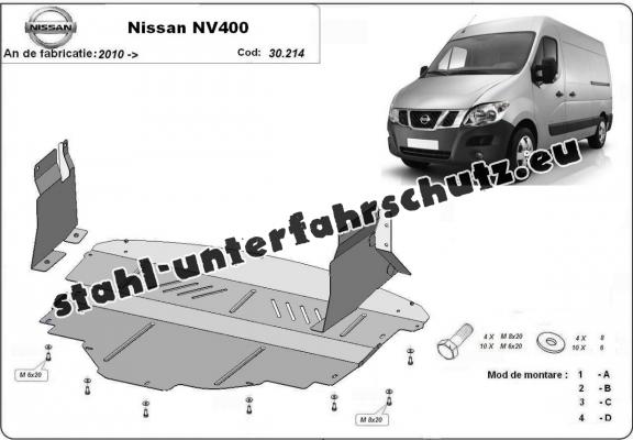 Unterfahrschutz für Motor der Marke Nissan NV400