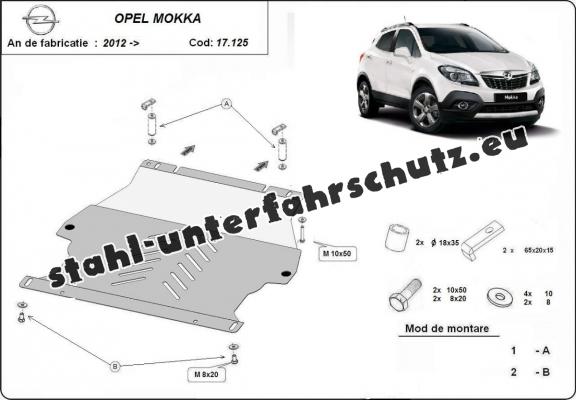 Unterfahrschutz für Motor der Marke Opel Mokka A