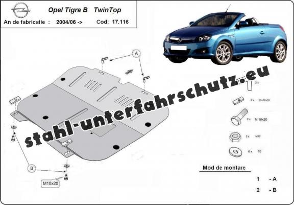 Unterfahrschutz für Motor der Marke Opel Tigra