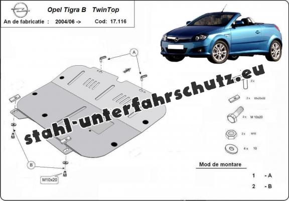 Unterfahrschutz für Motor der Marke Opel Tigra B 