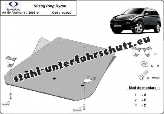 Stahl Getriebe Schutz für  SsangYong Kyron