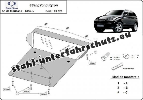 Unterfahrschutz für Motor der Marke SsangYong Kyron