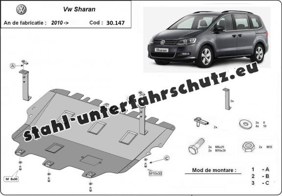 Unterfahrschutz für Motor der Marke Volkswagen Sharan