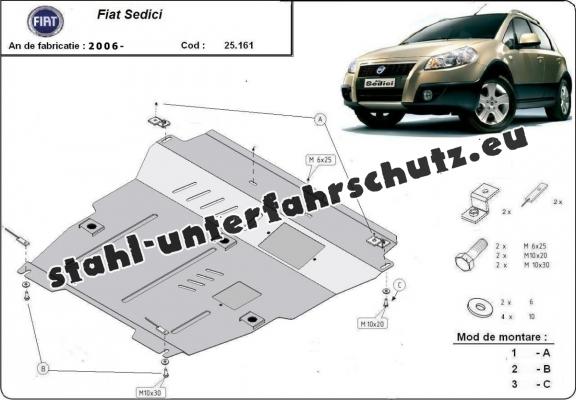 Unterfahrschutz für Motor der Marke Fiat Sedici