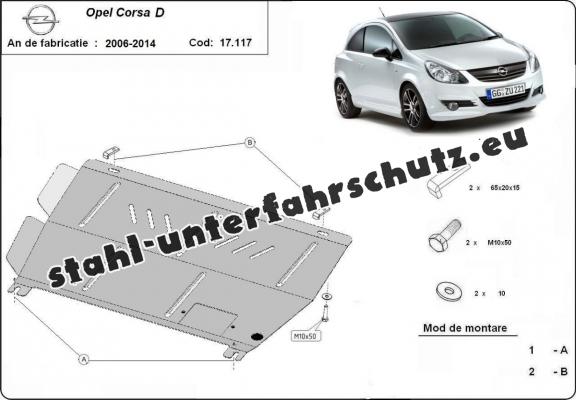 Unterfahrschutz für Motor der Marke Opel Corsa D