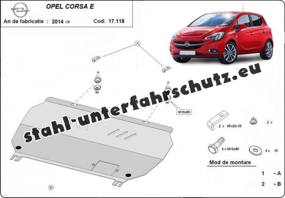 Unterfahrschutz für Motor der Marke Opel Corsa E