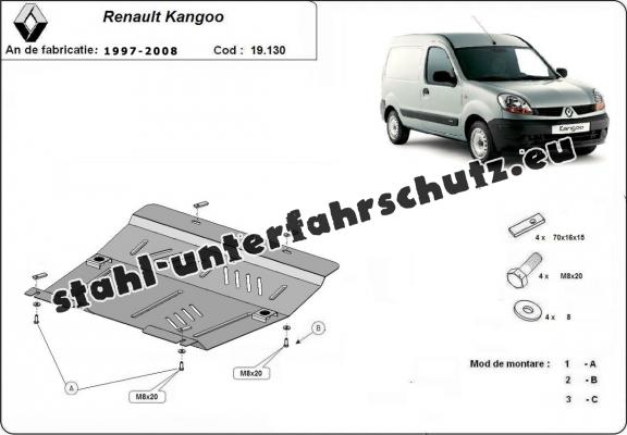 Unterfahrschutz für Motor der Marke Renault Kangoo