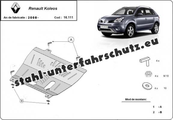 Unterfahrschutz für Motor der Marke Renault Koleos