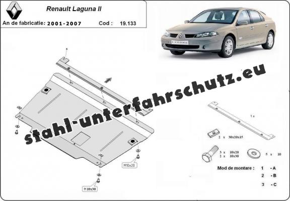 Unterfahrschutz für Motor der Marke Renault Laguna 2