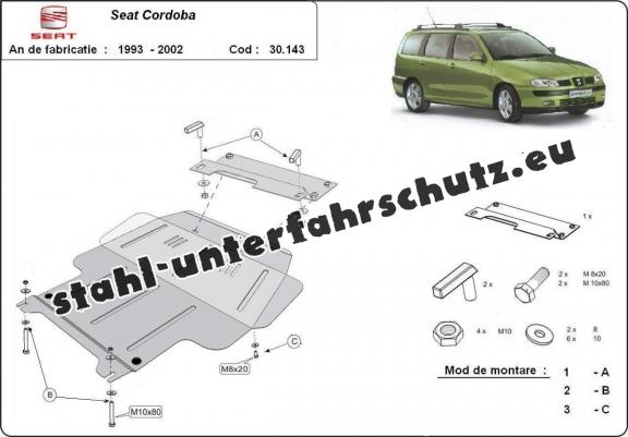 Unterfahrschutz für Motor der Marke Seat Cordoba