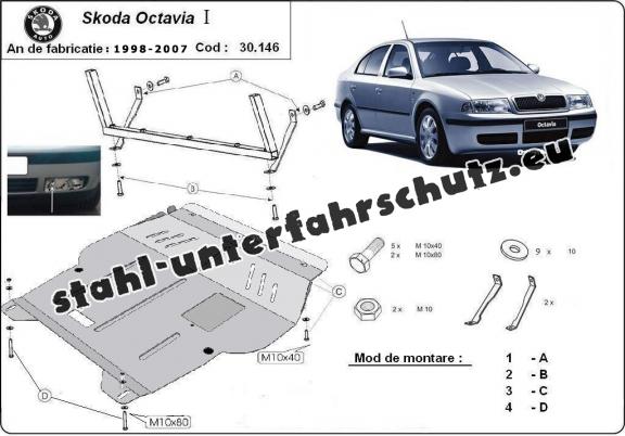 Unterfahrschutz für Motor der Marke Skoda Octavia 1