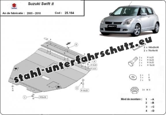 Unterfahrschutz für Motor der Marke Suzuki Swift 2
