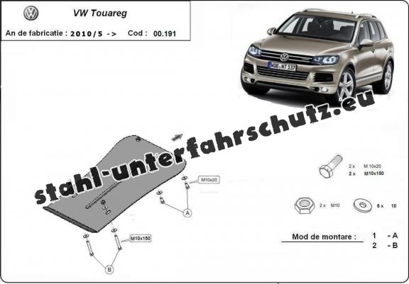 Stahl Getriebe Schutz für  VW Touareg