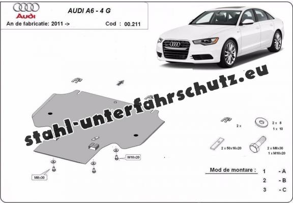Stahl Getriebe Schutz für  Audi A6