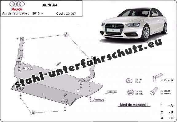 Unterfahrschutz für Motor der Marke Audi A4  B9