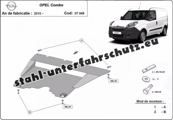 Unterfahrschutz für Motor der Marke Opel Combo