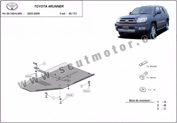 Stahl Getriebe Schutz für  Toyota 4Runner