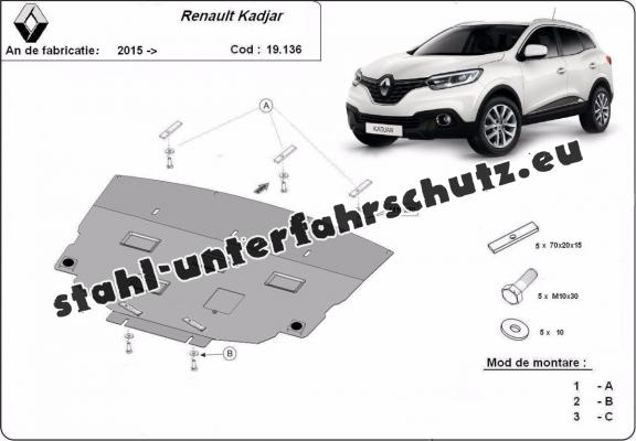 Unterfahrschutz für Motor der Marke Renault Kadjar