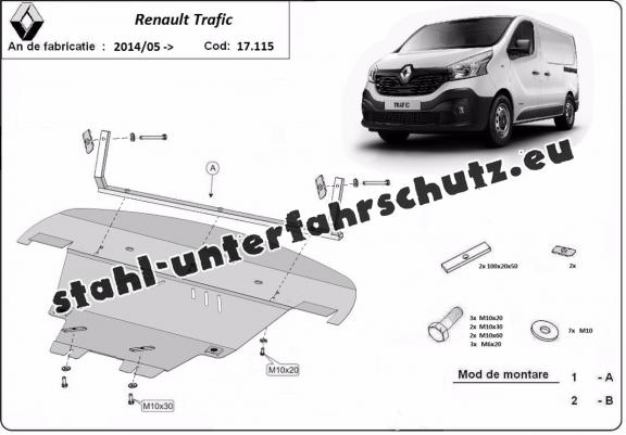 Unterfahrschutz für Motor der Marke Renault Trafic