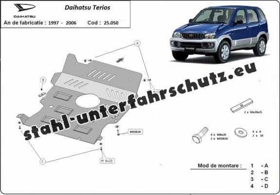 Unterfahrschutz für Motor der Marke Daihatsu Terios