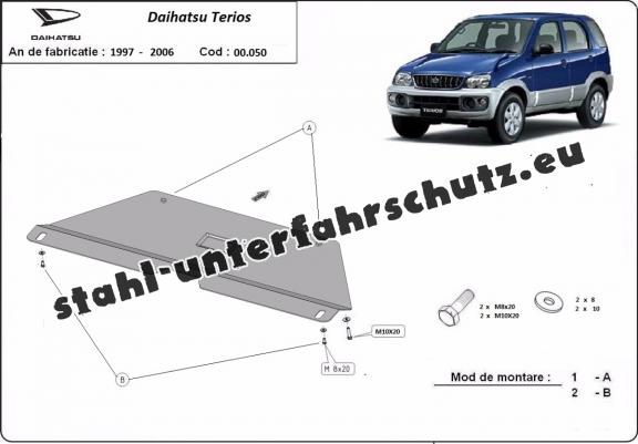 Stahl Getriebe Schutz für  Daihatsu Terios