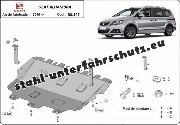 Unterfahrschutz für Motor der Marke Seat Alhambra