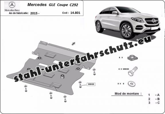 Unterfahrschutz für Motor der Marke Mercedes GLE Coupe C292