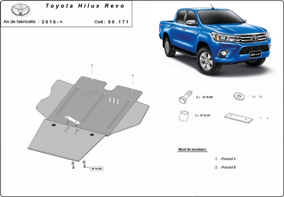 Stahl Getriebe Schutz für  Toyota Hilux Revo