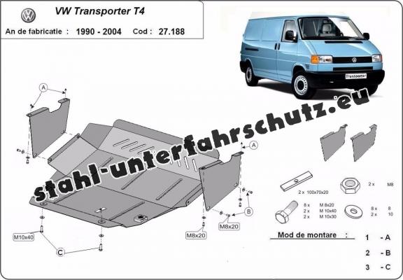 Unterfahrschutz für Motor der Marke VW Transporter T4
