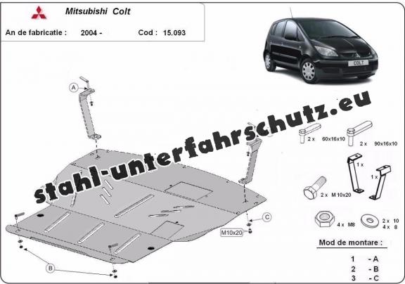 Unterfahrschutz für Motor der Marke Mitsubishi Colt