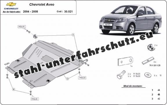 Unterfahrschutz für Motor der Marke Chevrolet Aveo