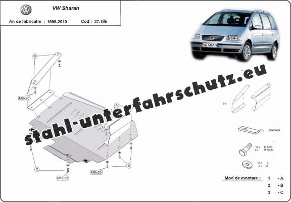 Unterfahrschutz für Motor der Marke Volkswagen Sharan
